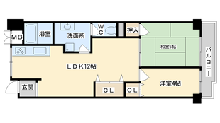 阪急上牧ドリームマンションの物件間取画像